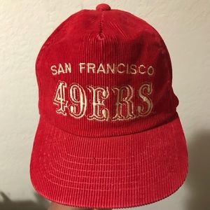 Vintage San Francisco 49ers corduroy hat niners
